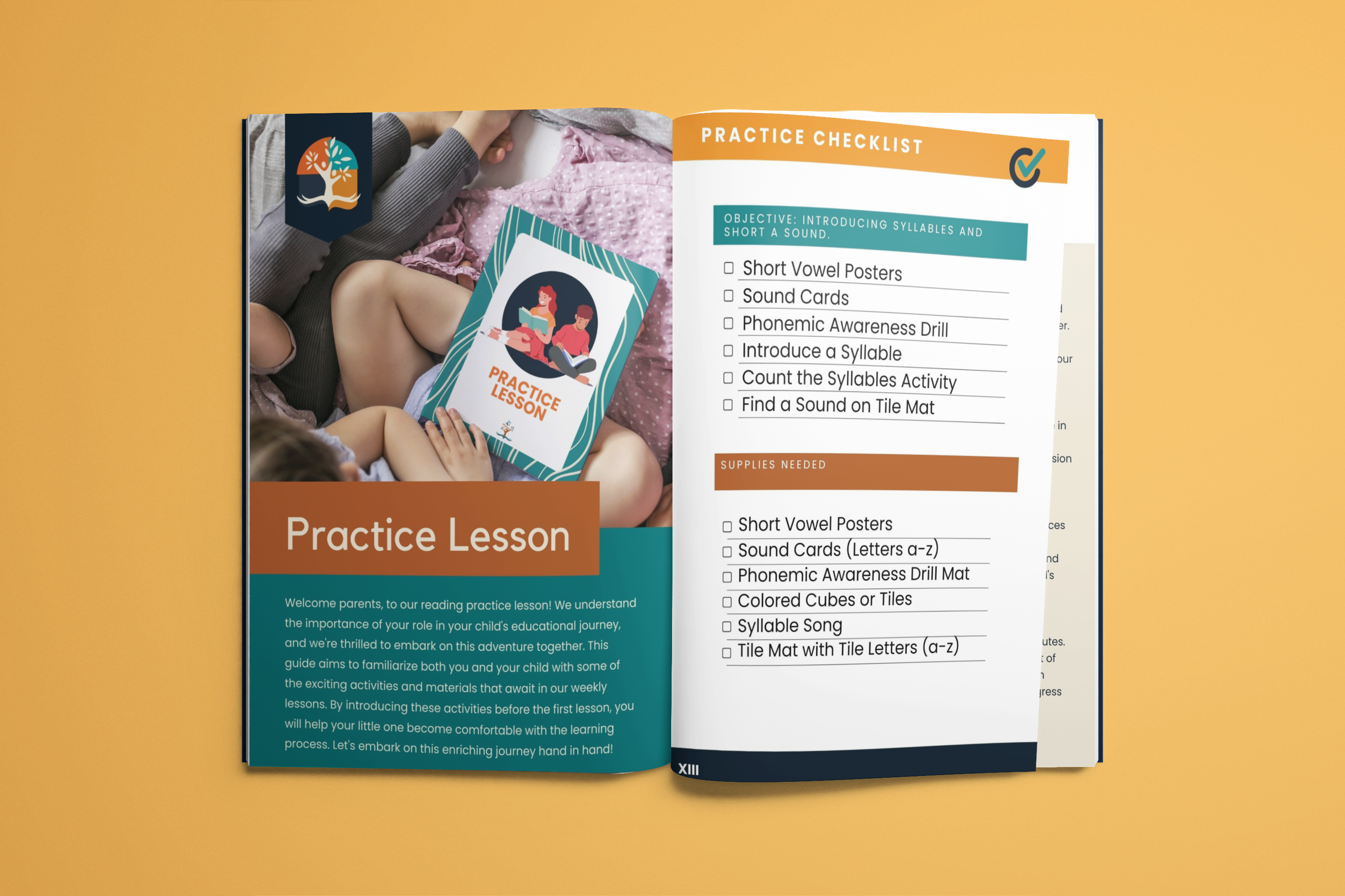 An open practice lesson from the curriculum